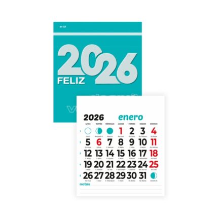 Faldilla calendario 2026 10 cm