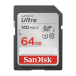 TARJETA SD 64 GB ULTRA (140 MB/SEG) CLASS 10 FULL HD