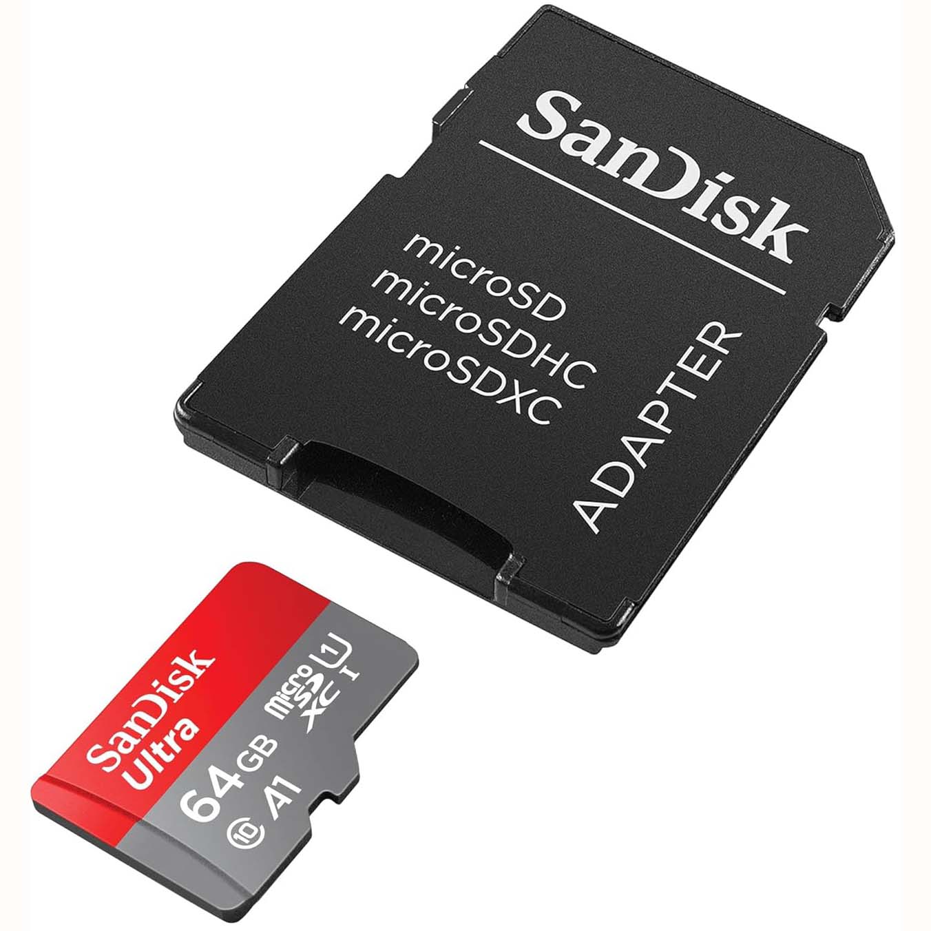 58242 TARJETA MICRO SD 64 GB SANDISK ULTRA 140MB/SG CON ADAPTADOR - Imagen 1